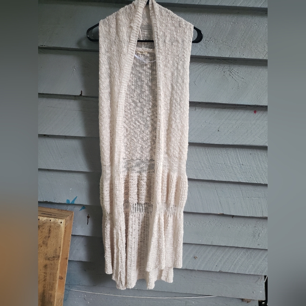 Long maxi vest